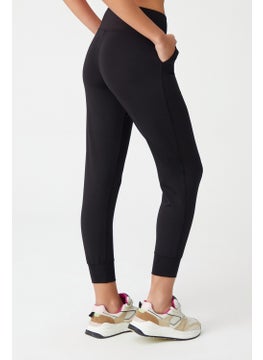 Los Ojos Women's Black High Waist Jogger Sweatpants Joggers  - Image 4