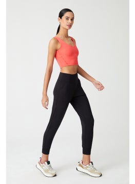 Los Ojos Women's Black High Waist Jogger Sweatpants Joggers  - Image 5