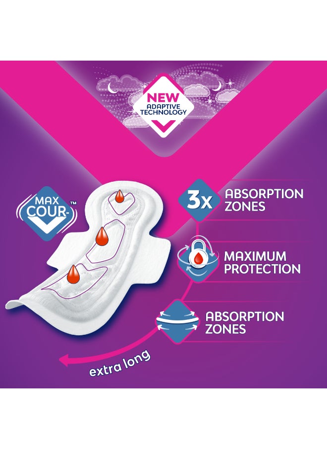 Ultra Thin Extra Long With Wings Night Sanitary Pads