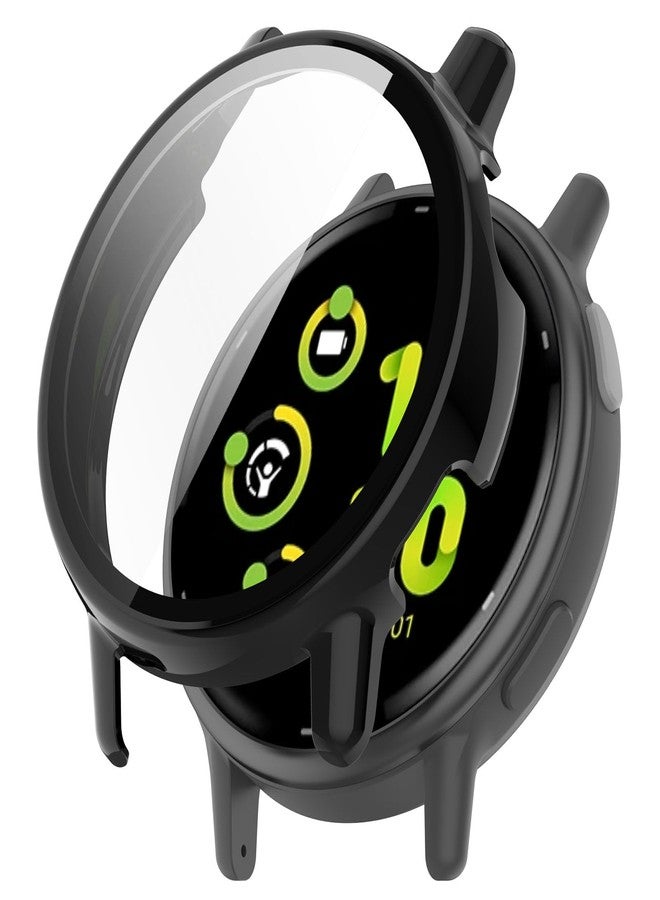 AWADUO Smartwatch Full Coverage PC Protective Case Cover with Tempered Glass Screen Protector Compatible with Garmin Vivoactive 5, Soft and Durable(Black) - Image 5