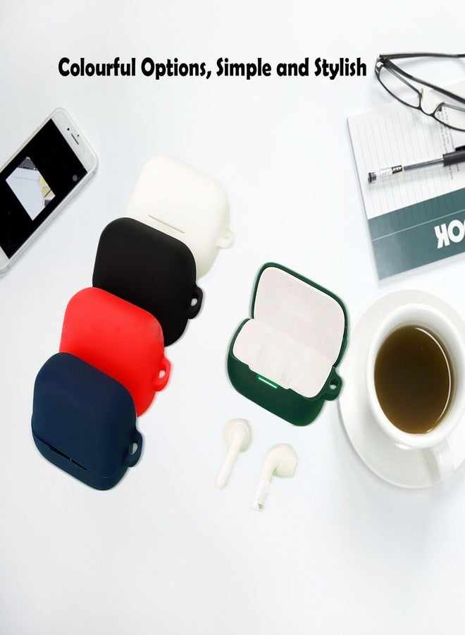 EasyBee [2 Pack] easyBee Case Compatible with Soundcore K20i Charging Cover, with 2 Keychain and 2 Anti-Lost Strap, Soft Liquid Silicone Ultra Thin Shockproof Protective Kit - Black and Blue - Image 5