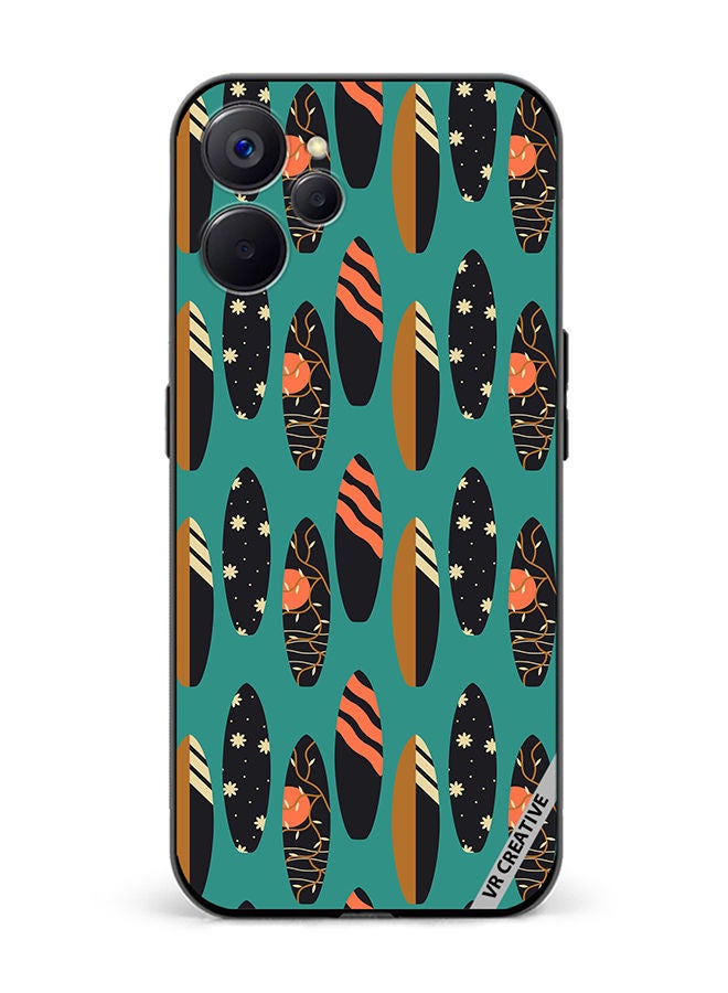 VR CREATIVE Protective Case Cover For Realme 10 5G Pattern With Surfboards Design Multicolour - Image 1