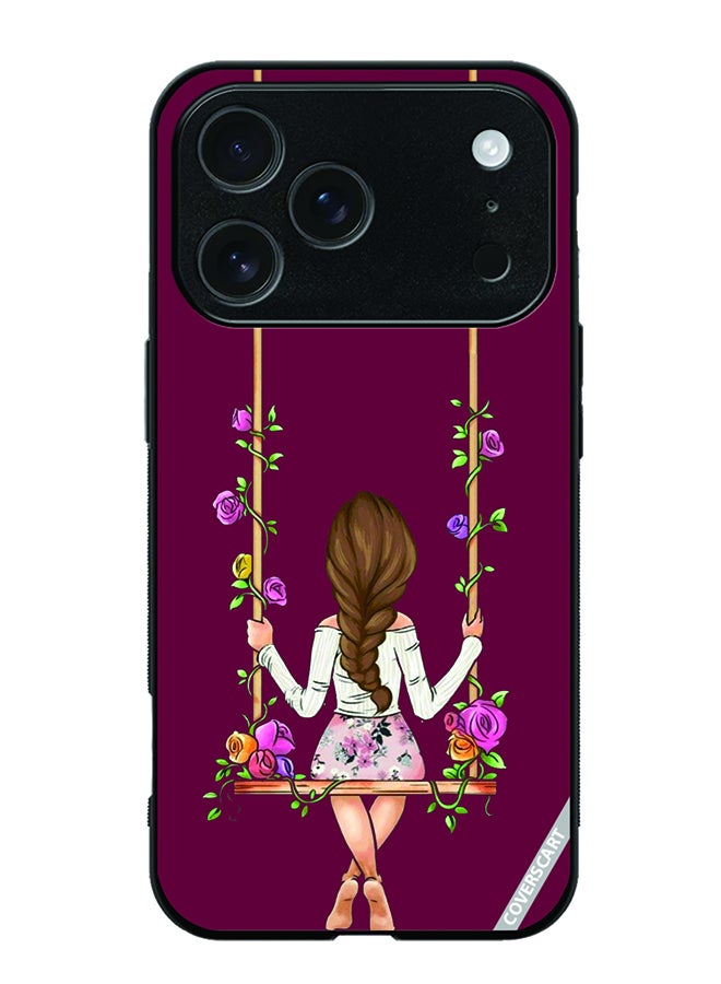 COVERSCART Protective Case Cover For Apple iPhone 17 Pro Max Girl Swinging Design Multicolour