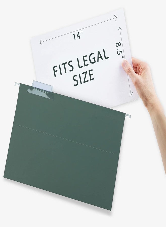 HERKKA Extra Capacity Hanging File Folders, 30 Pack Reinforced Legal Size Hanging Folders with Heavy Duty 3 Inch Expansion, Designed for Bulky Files, Medical Charts, Green - Image 3