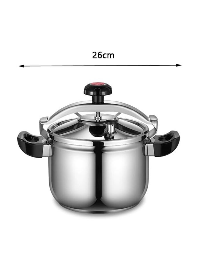 Bukela Explosion-Proof Safety Pressure Cooker | 304 Stainless Steel Double Bottom Cooking Pot for Gas & Induction Stoves | Fast Cooking & Durable Kitchenware - Image 2
