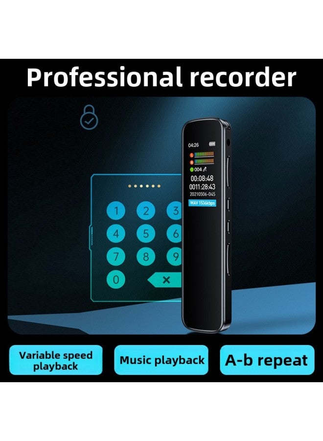 Generic Meibo RV19 Recording Pen Noise Reduction Professional Portable Recorder Large Capacity To Text Class Students Long Standby-Color:Cool Black (special Price Version) Without Headphones-Capacity:128GB  - Image 4