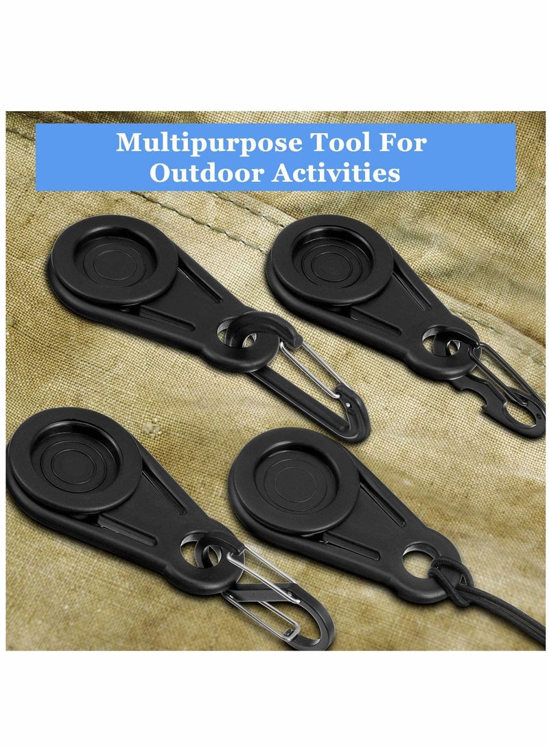 Y&D Tarp Grabbers, Clips, Movable Snaps Clip, for Outdoor Camping, Tent, Awning, Banner, Cover, Tarps, Plastic Sheeting 20 Pieces  - Image 4