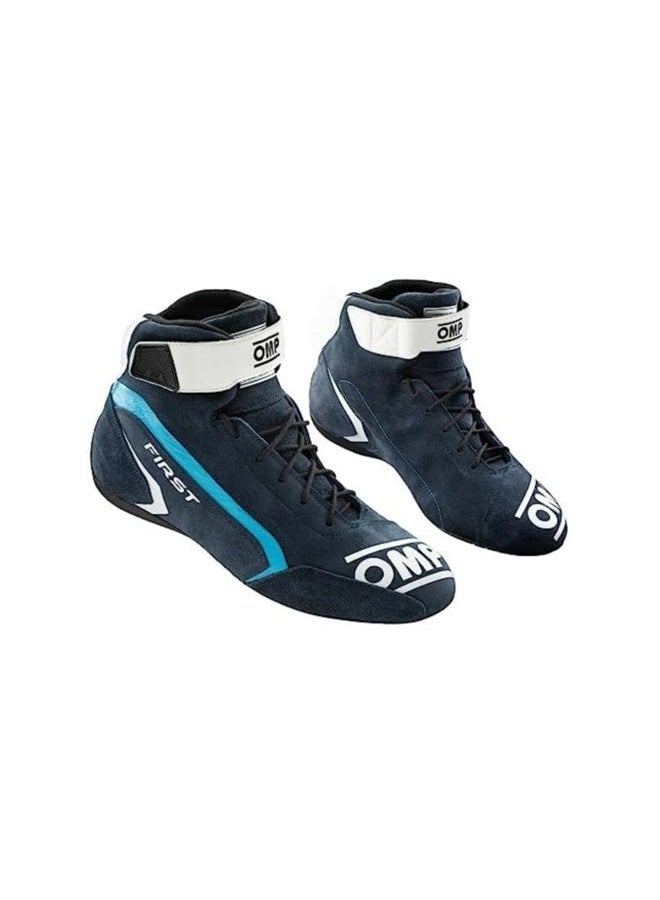 Omp Unisex Shoes First Race My2021 Blue/Cyan Size 43 EU Fia 8856-2018 Boat Shoe, Standard, standard, 43 EU - Image 1