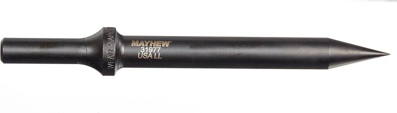 Mayhew Tools 37326 Pneumatic .498 Shank Heavy-Duty Set, 4-Piece, Black Oxide Finish - Image 1