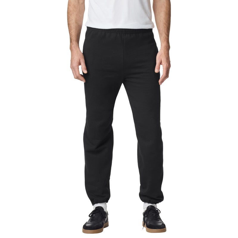 Gildan سروال رياضي للرجال من جيلدان بخصر مرن وسحاب، طراز G18100، أسود، XX-Large US - Image 4