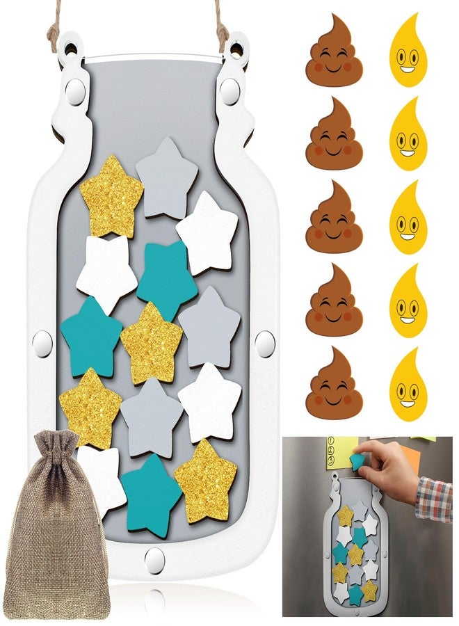 Qunclay Magnetic Reward Jar for Kids Pot Training Reward Jar Classroom Incentive Good Behavior Potty Training Home Chore and Responsibility Chart, Good Behavior Management Tools(Grey) - Image 1