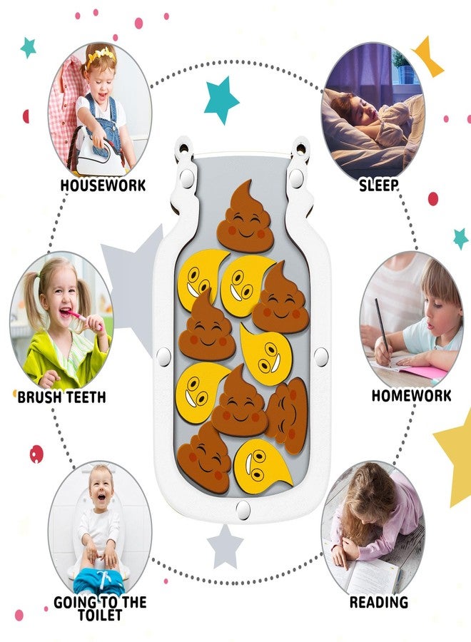 Qunclay Magnetic Reward Jar for Kids Pot Training Reward Jar Classroom Incentive Good Behavior Potty Training Home Chore and Responsibility Chart, Good Behavior Management Tools(Grey) - Image 3