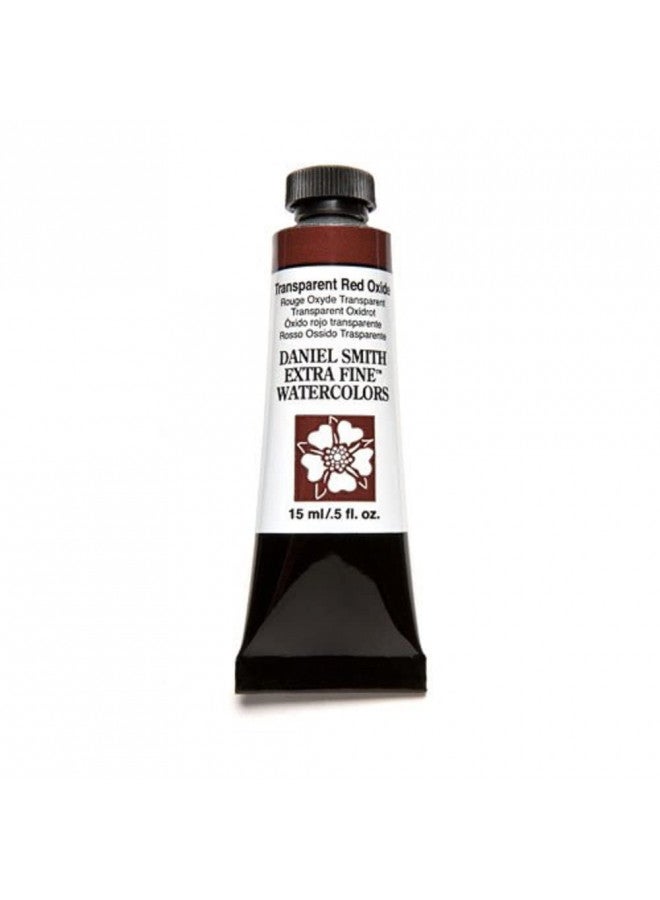 Daniel Smith 284600130 Extra Fine Watercolor 15ml Paint Tube, Transparent Red Oxide, 0.5 Fl Oz (Pack of 1) - Image 1