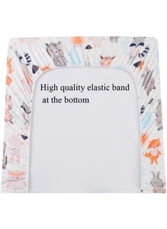 Tontukatu Tontukatu Changing Pad Cover Set 3 Pack Jersey Knit Ultra Soft for Baby Boys Girls Elephant Tiger/Fox/Grey  - Image 5