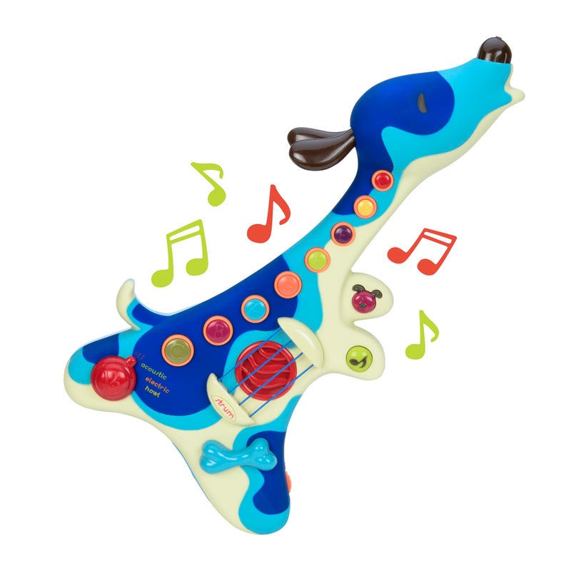 B. toys- Woofer- Interactive Dog Guitar- Musical Toys- 3 Music Modes- Big & Colorful Buttons – 2 Years + - Image 1