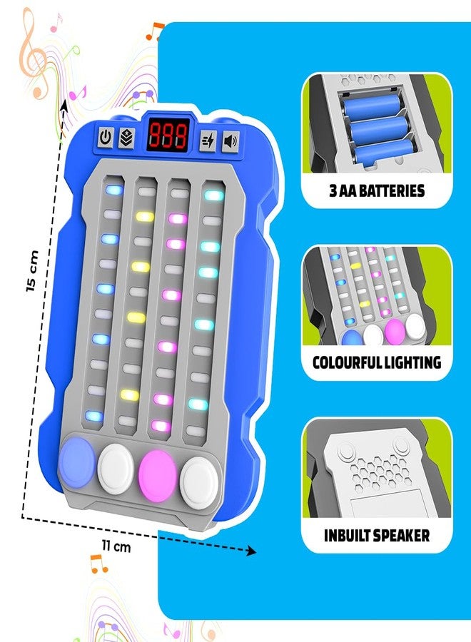 Mirana Airport Arcade - Portable Handheld Steps Game for Kids - 6 Exciting Modes, 3 Speed Levels - Digital Score Display - Toy Gift for Boys & Girls 4+ Years (Blue, Airport Arcade) - Image 3