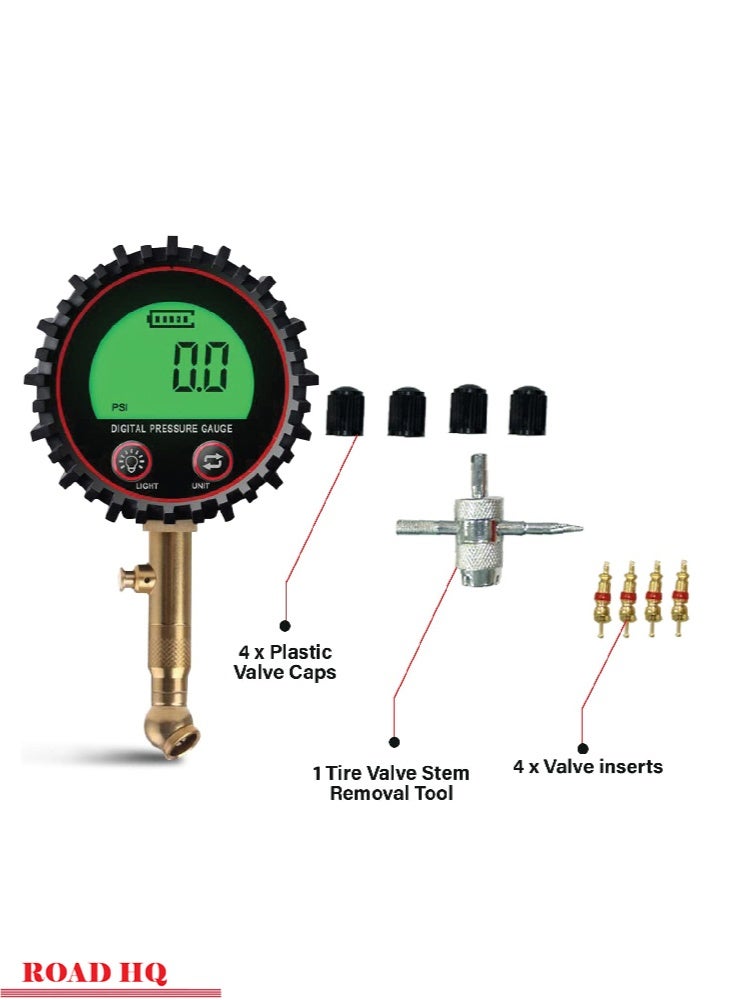 ROAD HQ Digital Tire Deflator 200PSI Air Down Offroad Kit with Precision Release Button Repair Tool Quickly Deflate 4x4 Off Road Tires TG-440 - Image 2