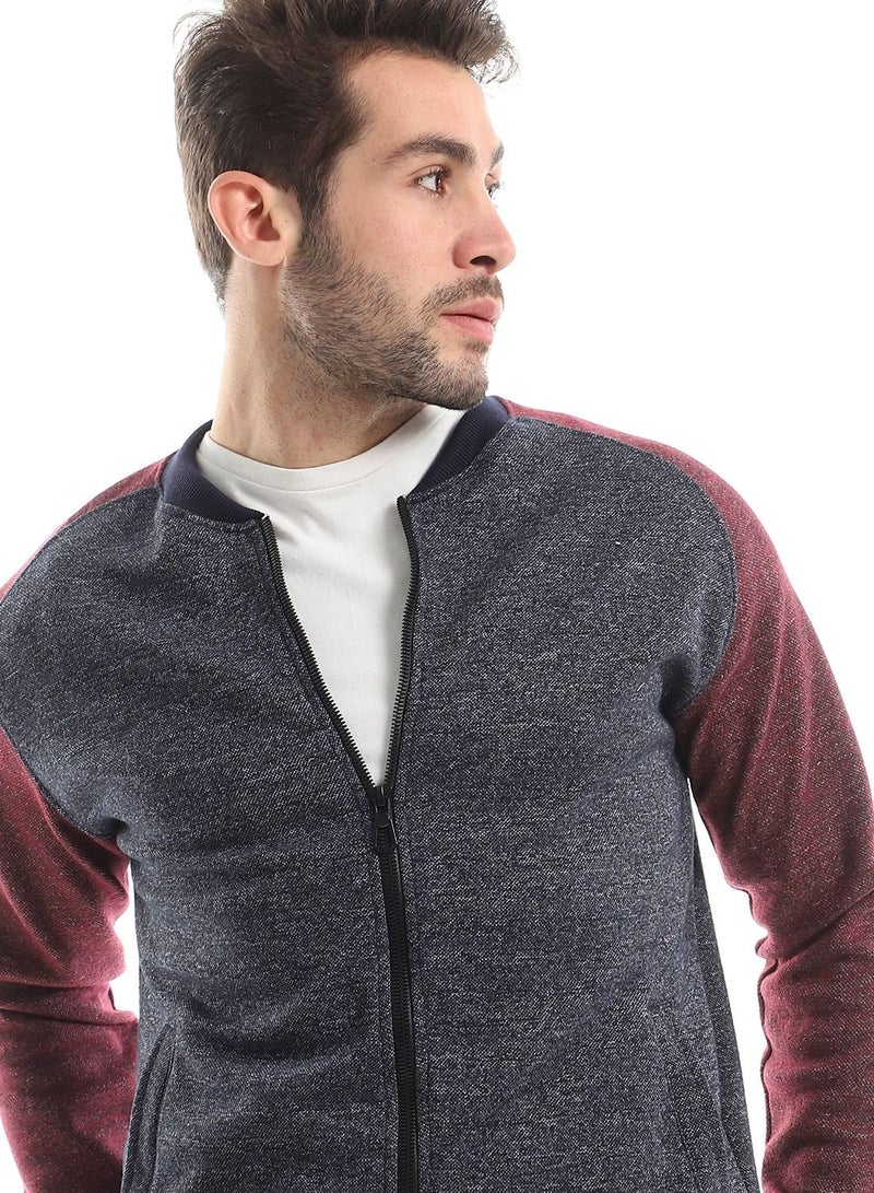 Caesar Mens sweat shirt With Zipper  - Image 3