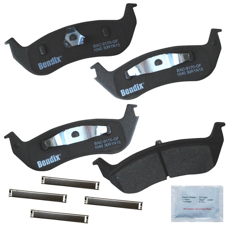Bendix Priority1 CFC1040 Ceramic Rear Brake Pads for Ford Crown Victoria 20072003