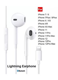Zaboon Pop-Up Window Bluetooth Lightning Headset With Mic For Apple iPhone 7/8/X/Xs/XR/11/12/13 Series White  - Image 2