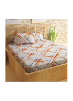 Story at Home Story @ Home100% Cotton Double Bedsheet with 2 Pillow Covers - Metro Series, 186 TC, Abstract Pattern 