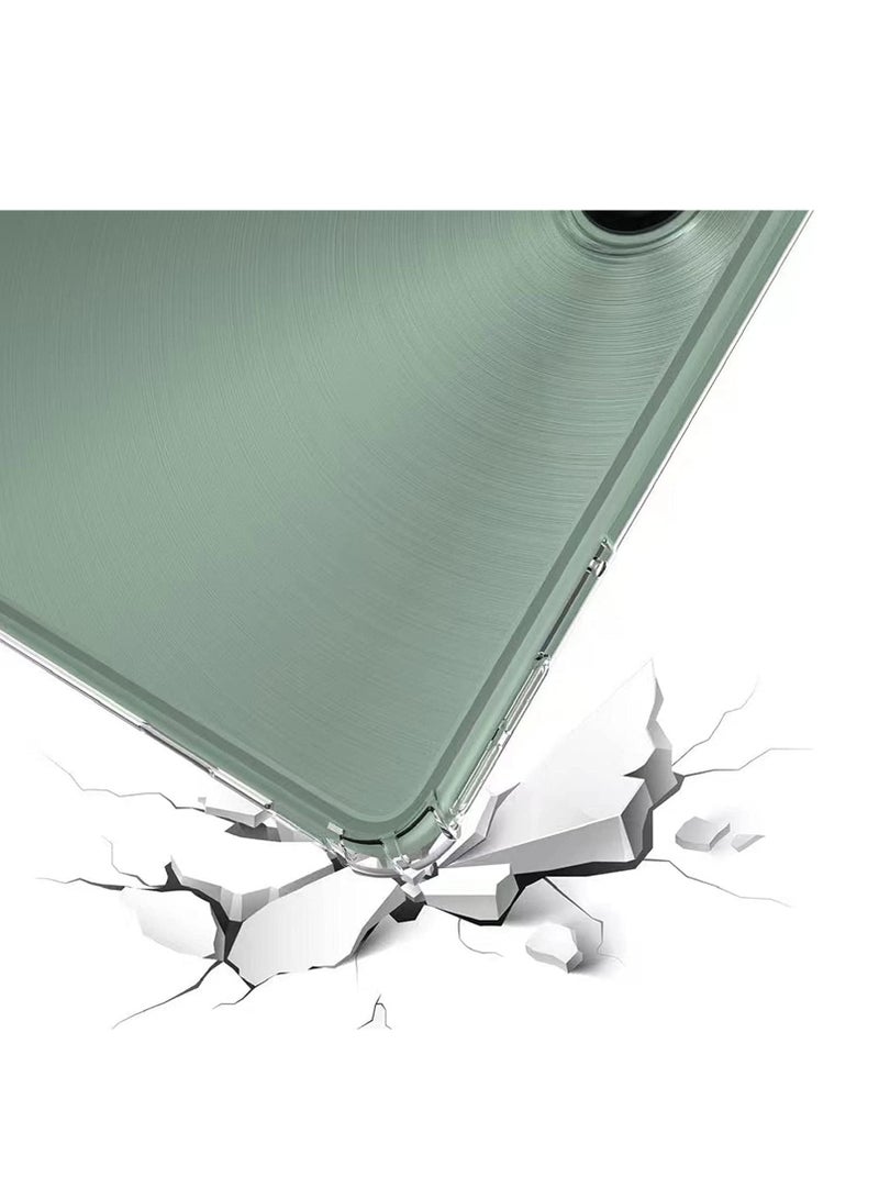 Aookay 1+1, Case Compatible for OnePlus Pad 11.6 inch, with Tempered Glass Screen Protector (1 Pcs), Silicone Soft Skin TPU Shockproof Lightweight Protective Case Cover (Case + Screen Protector, Clear) - Image 2