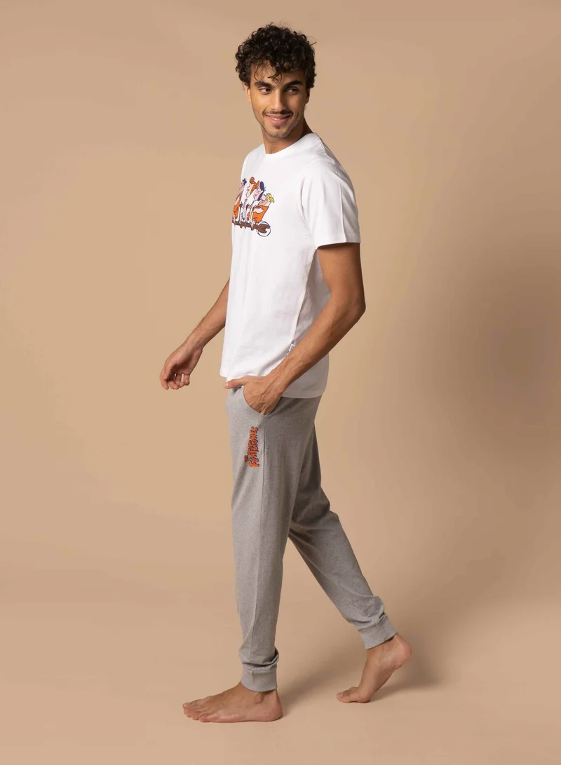 Warner Bros Urban Haul X Flintstones Mens Pyjama Set