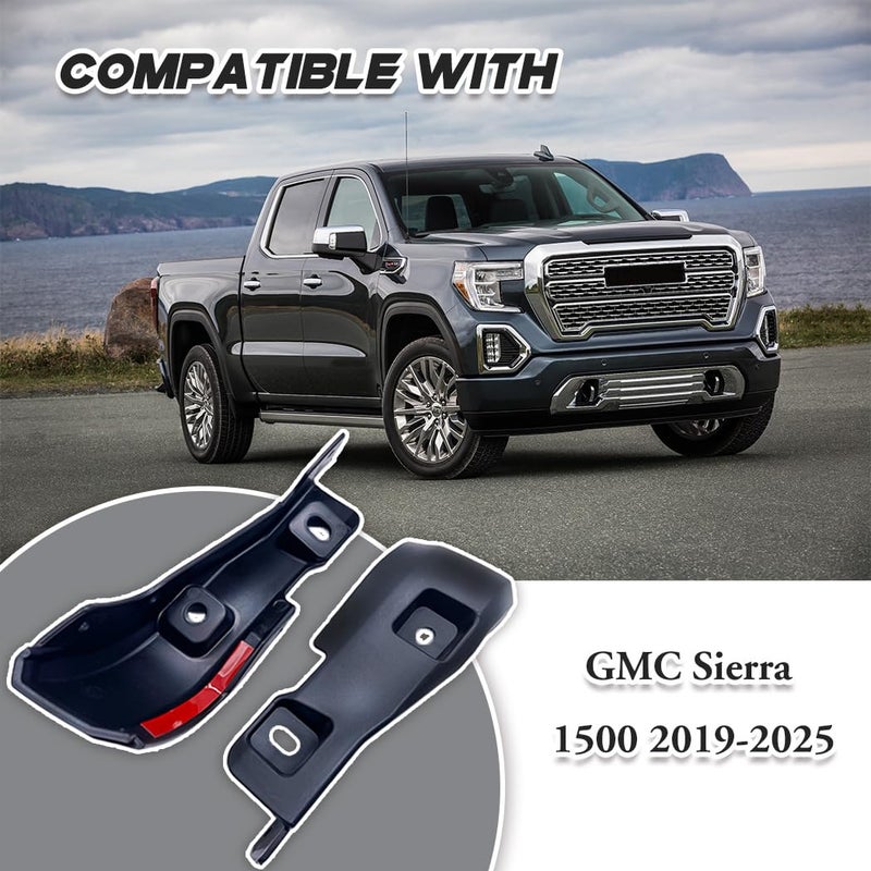 Earlyred Mud Flap Delete for GMC Sierra 1500 2WD 4WD 2019-2025 & Classic, Front and Rear Mudflap Mud Guard Delete Replacement Kit for GMC Sierra 1500 Accessories - Image 2