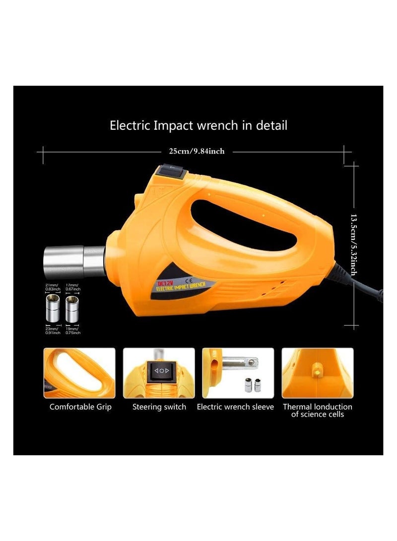 SHEZA STAR Electric Car Floor Jack Set 2T 12V Scissor Car Jack Lift with Impact Wrench for Sedan Change Tires Garage Kit - Image 4