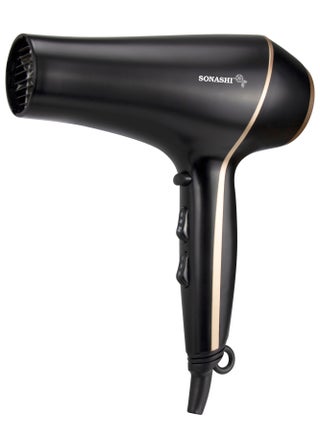 Hair Dryer With Straightener SHD-5004 + SHS-2067N Black/Gold - view 3