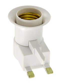 Generic British Plug Lamp Holder, Bulb Adapter, Socket Control Switch, White 13A British switch lamp holder square foot British standard screw lamp holder lamp holder E27 screw Middle East switch lamp  - Image 2