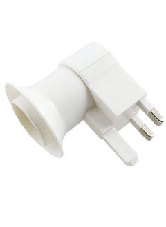 Generic British Plug Lamp Holder, Bulb Adapter, Socket Control Switch, White 13A British switch lamp holder square foot British standard screw lamp holder lamp holder E27 screw Middle East switch lamp  - Image 3