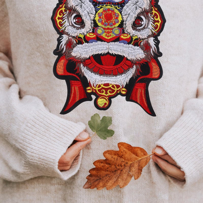 Iron On Patches 2 Pieces Embroidered Lion Appliques For Clothes Repair Decoration - Image 5
