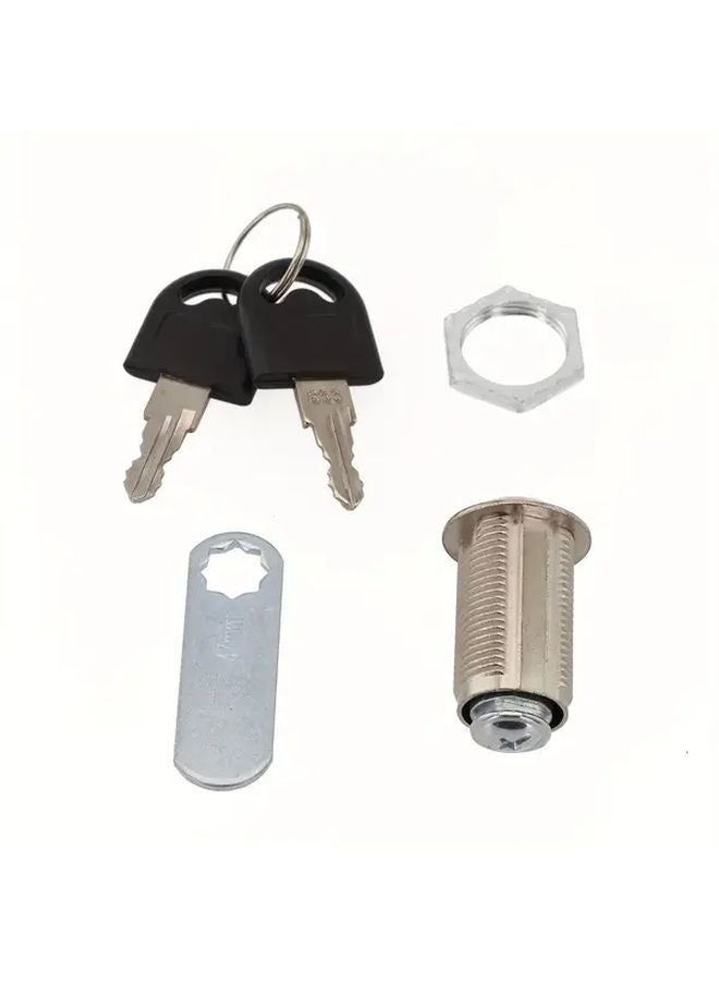 20MM Cylinder Lock With 2 Keys For Cabinet Mailbox Drawer Cupboard Locker - Image 2