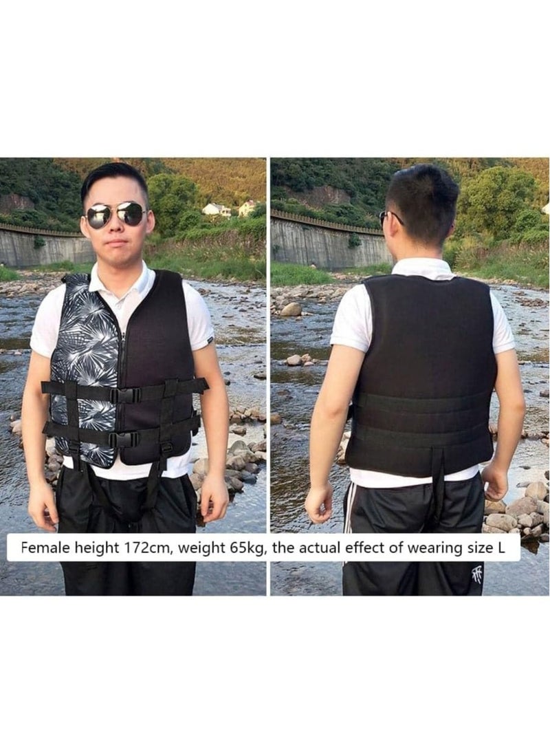 REBENUO Swimming jacket, latest style, safety jackets, size XLarge (Black)  - Image 2