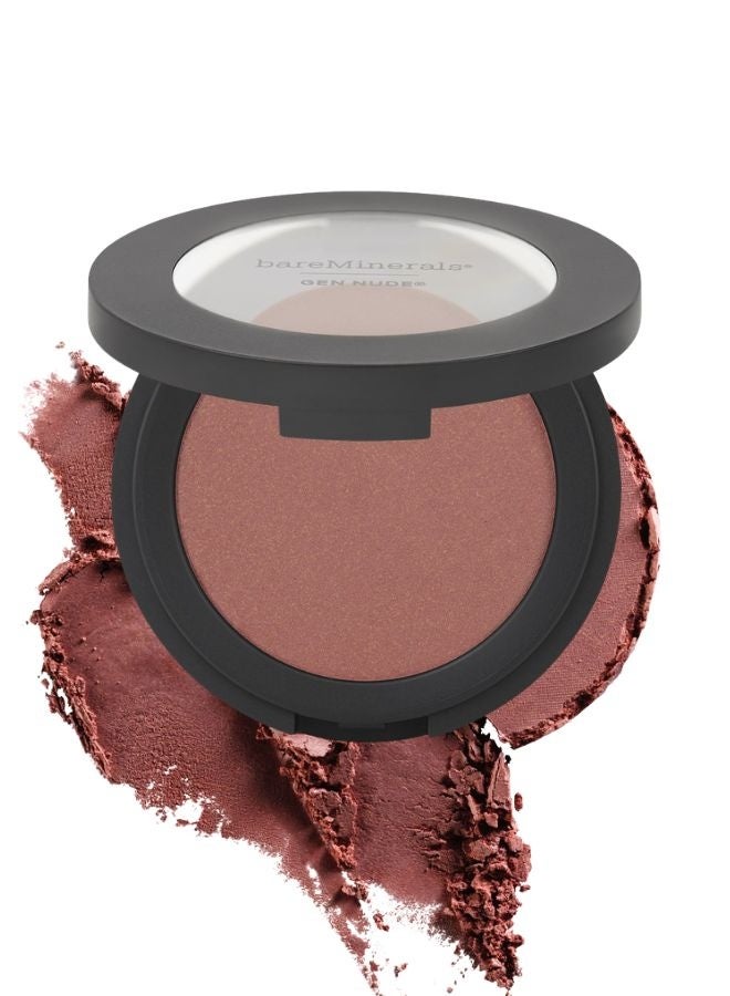 bareMinerals Gen Nude Powder Blush – On The Mauve | Silky Talc-Free Buildable Natural Flush Powder Blush – 6 g - Image 1
