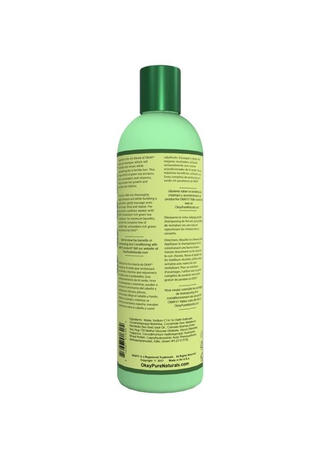 OKAY GREEN TEA NOURISHING ANTIOXIDANT RICH SHAMPOO 12oz / 355ml - Image 2