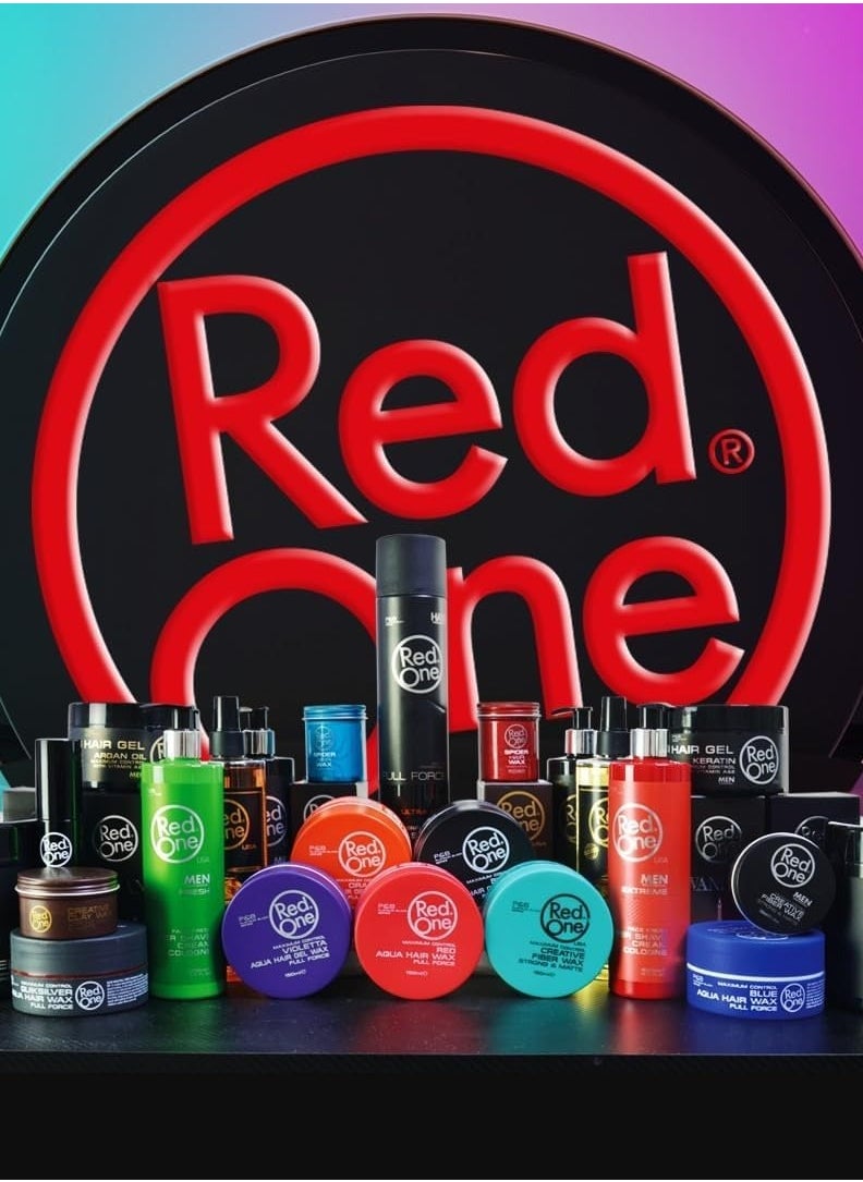 RedOne Creative Fiber Wax Turquoise 150ml – Strong Hold & Matte Finish for Maximum Control