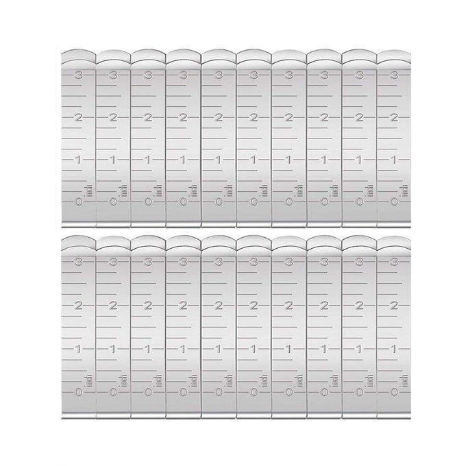 20PIECE HEMMING CLIPS STAINLESS STEEL SILVER CLASSIC STYLE SEWING CLIPS HEM MARKER MEASUREMENT RULER