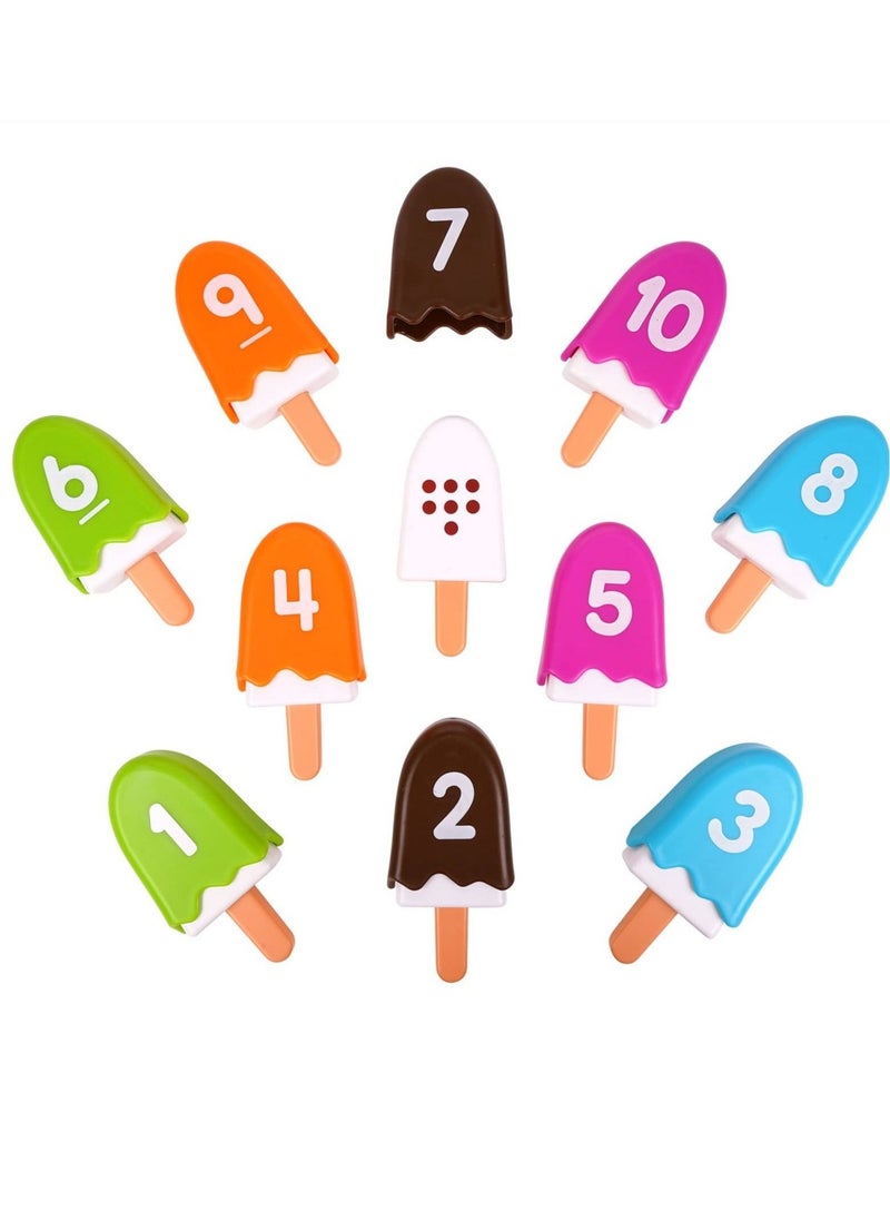Counting Toys Number, Learning Toys for Kids Ages 3-5 Preschool Math Toys Cute Numbers Match Games Color Sorting- Fine Motor Toys Preschool Learning Montessori Numbers Toys for Kids(20 Pcs) - Image 2