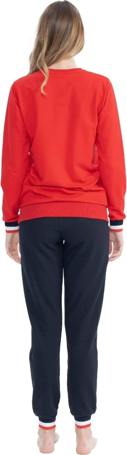 U.S. Polo Assn. Women's Cotton 2 Yarn Long Sleeve Home Wear Pajama Set - Image 2