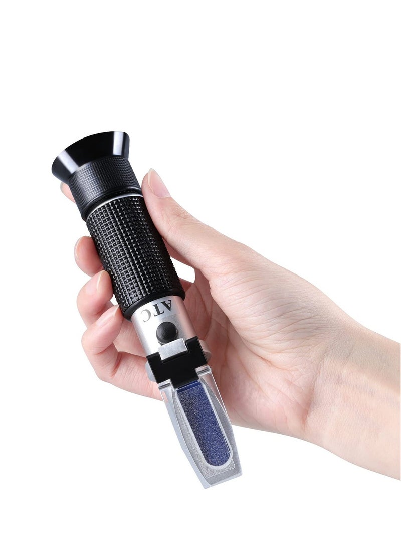 Generic - Brix Refractometer, Brix Meter Refractometer 0~32%, Handheld Brix Refractometer Sugar Content Test, Dual Scale, High Accurate Brix Measurement with Atc for Fruit Beverages & Juice - Image 1
