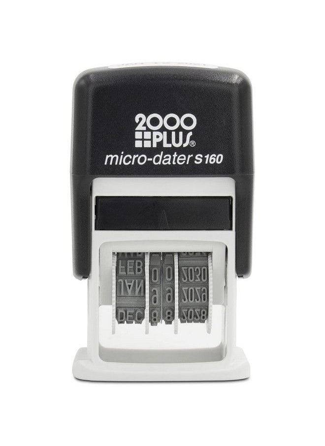 Rubber Stamp Creation - Cosco 2000 Plus Selfinking Rubber Date Office Stamp With Received Phrase & Date Black Ink (Microdater 160) 12Year Band - Image 1