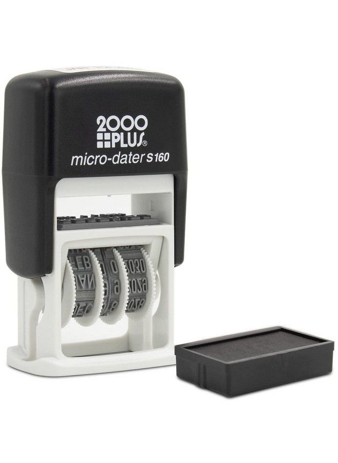 Rubber Stamp Creation - Cosco 2000 Plus Selfinking Rubber Date Office Stamp With Received Phrase & Date Black Ink (Microdater 160) 12Year Band - Image 1