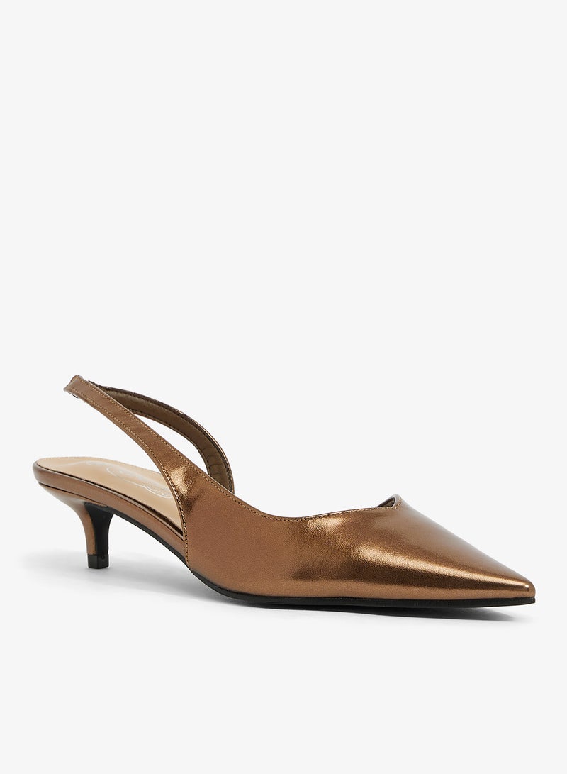 Spot-On Sling-Back Low Heel Pump - Image 2