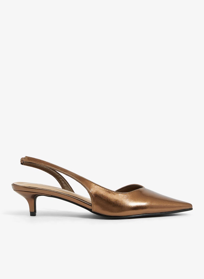 Spot-On Sling-Back Low Heel Pump - Image 1
