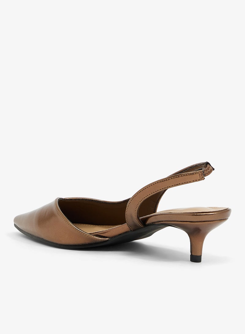 Spot-On Sling-Back Low Heel Pump - Image 3