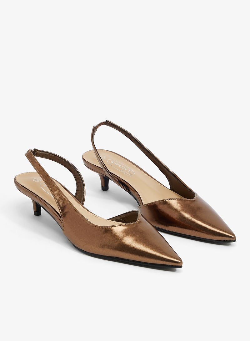Spot-On Sling-Back Low Heel Pump - Image 4