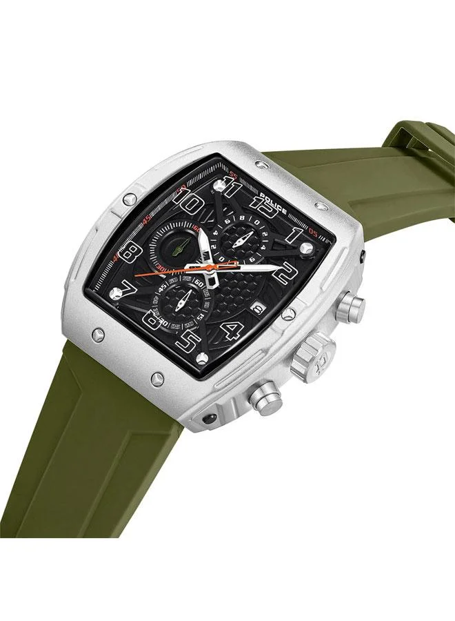 بوليس ساعة كرونوغراف بعقارب رمادية وزيتونية للرجال -  ملم