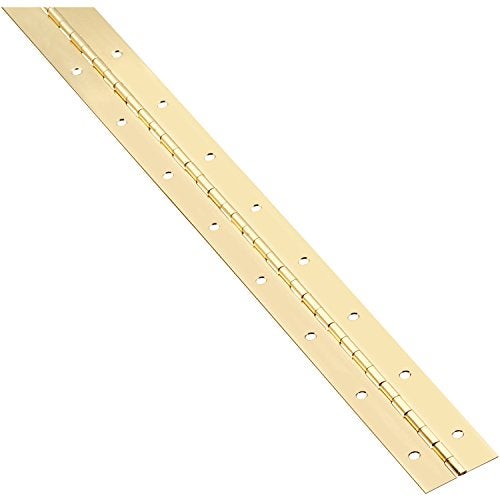 National Hardware N148-155 V570 Continuous Hinge in Brass,1-1/2" x 30" - Image 1